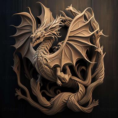 3D model dragon (STL)